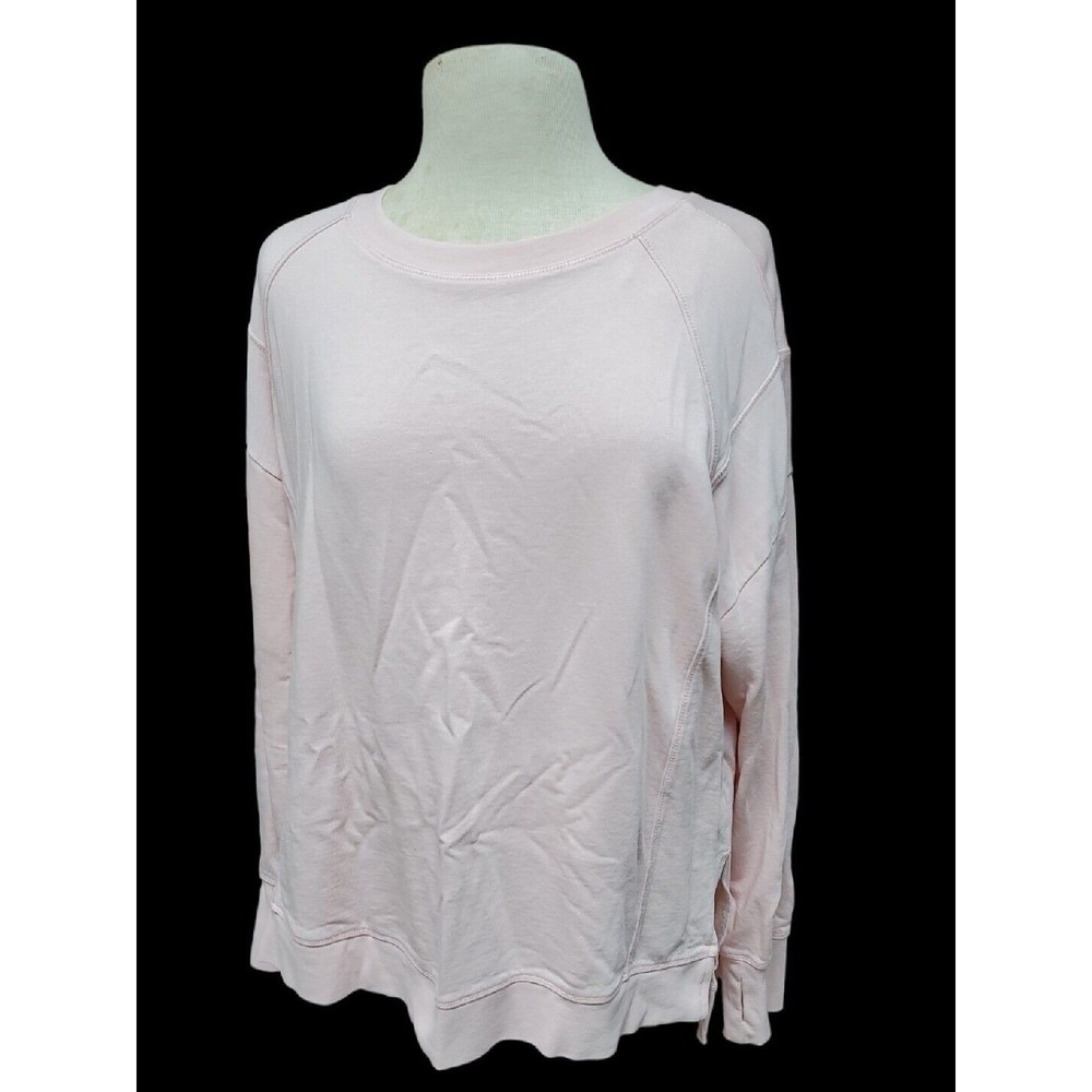 Sweaty Betty After Class Sweatshirt Pink Yoga Athleisure Lounge Top